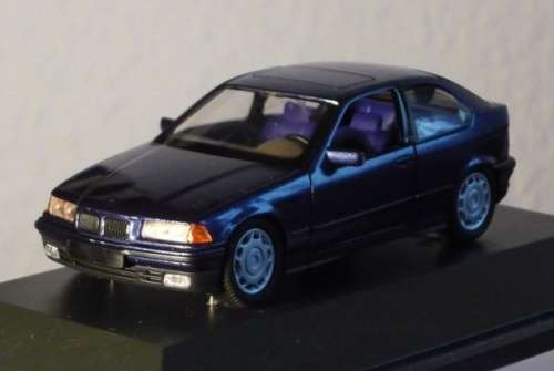 BMW 316/E36 Compact Coupe 1998 blue-met 1/43 Schuco NEW+showcased  #4485 instant wheels