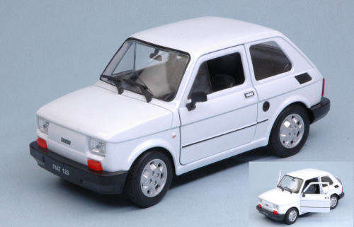 Fiat 126 1973 white 1/24 Welly NEW+boxed  #2170 instant wheels