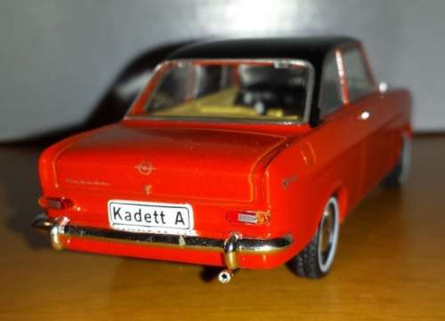 Opel Kadett A Coupe 1962 red 1/43 IXO NEW+showcased  #4519 instant wheels