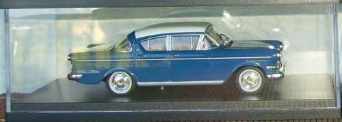 Opel Kapitaen 1958 blue 1/43 IXO NEW+showcased  #4514 instant wheels