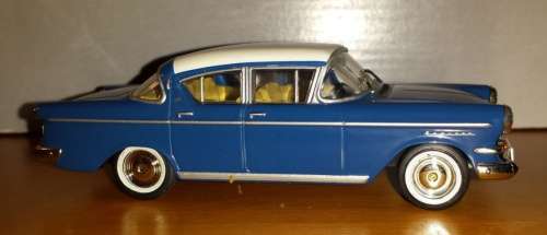Opel Kapitaen 1958 blue 1/43 IXO NEW+showcased  #4514 instant wheels