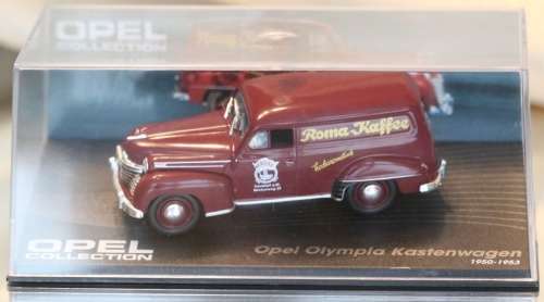 Opel Olympia Panelvan 1950/53 red 1/43 IXO NEW+boxed  #4505 instant wheels