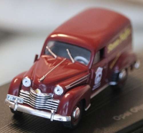 Opel Olympia Panelvan 1950/53 red 1/43 IXO NEW+boxed  #4505 instant wheels