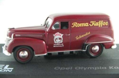 Opel Olympia Panelvan 1950/53 red 1/43 IXO NEW+boxed  #4505 instant wheels