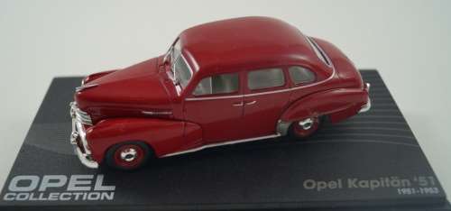 Opel Kapitaen `51 1951/53 red 1/43 IXO NEW+boxed  #4503 instant wheels