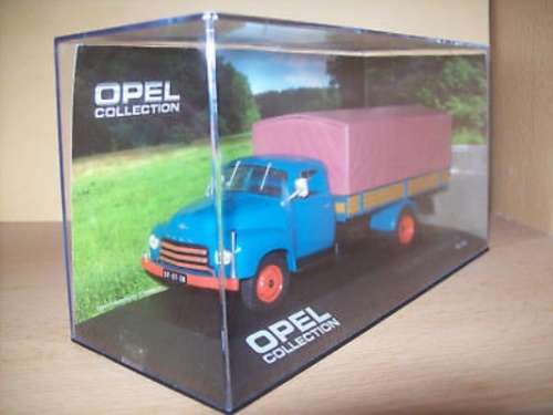 Opel Blitz 1,75t truck 1952/60 blue (tarp) 1/43 IXO NEW+boxed  #4495 instant wheels
