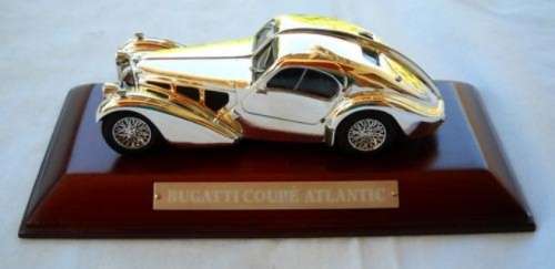 Bugatti Coupe ATLANTIC 57SC 1936 IXO Silver Car Cllctn NEW+boxed FREE Delivery #4493 instant wheels
