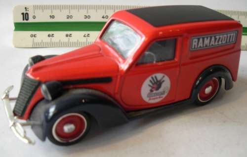 Fiat 1100E van 1940 red Ramazotti 1/43 NEW+showcased  #4528 instant wheels