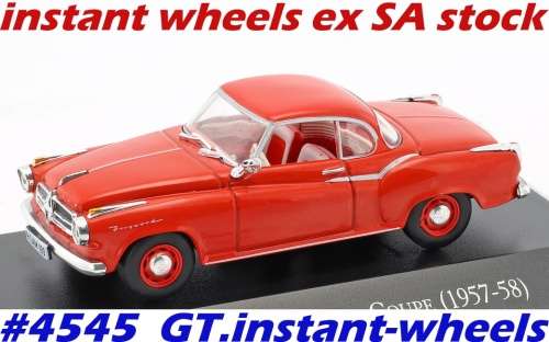 Borgward Isabella Coupe 1957 red IXO NEW+boxed FREE delivery ex SA stock #4545 instant wheels