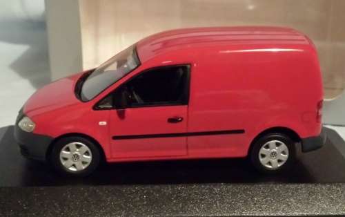 Volkswagen Caddy 2005 red 1/43 Minichamps NEW+boxed  #4547 instant wheels