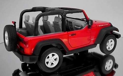 Jeep Wrangler 2007 red 1/24 Welly NEW+boxed  #2173 instant wheels