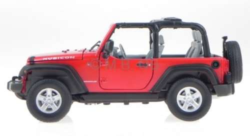 Jeep Wrangler 2007 red 1/24 Welly NEW+boxed  #2173 instant wheels