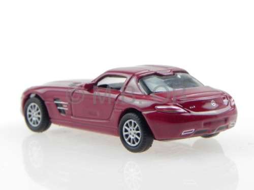 Mercedes-Benz SLS AMG 2012 dark-red 1/87 Welly NEW+boxed  #9359 instant wheels