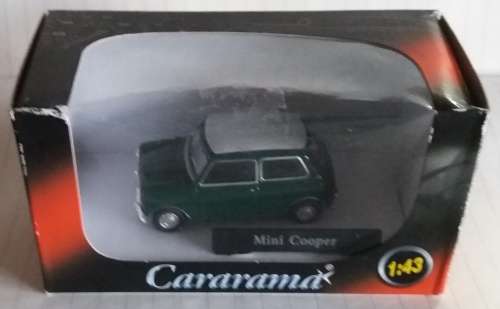 Mini Cooper 1961 green+white 1/43 Cararama NEW+boxed  #5015 instant wheels