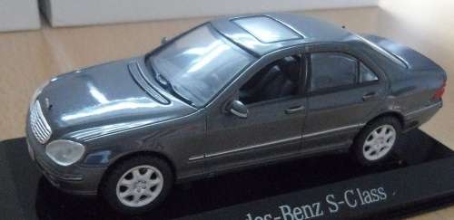 Mercedes-Benz S-class dark-grey-met 1/43 Maisto NEW+showcased  #5017 instant wheels