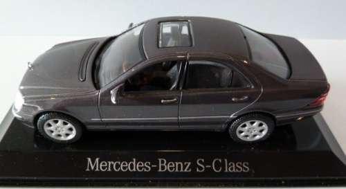 Mercedes-Benz S-class dark-grey-met 1/43 Maisto NEW+showcased  #5017 instant wheels