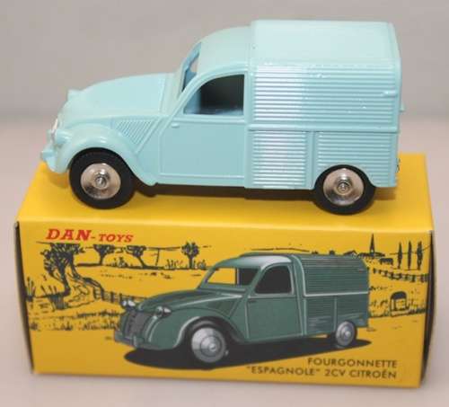Citroen 2CV Fourgonnette Van 1948 lt.blue 1/43 IXO NEW+boxed  4578 instant wheels