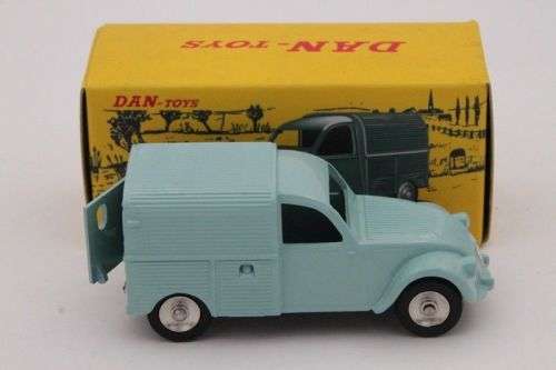 Citroen 2CV Fourgonnette Van 1948 lt.blue 1/43 IXO NEW+boxed  4578 instant wheels