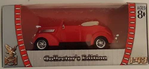 Ford V8 Convertible 1937 red 1/43 Road  Signature NEW+boxed  #5008 instant wheels