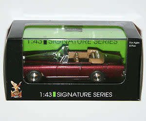 BENTLEY S2 CONTINENTAL DHC PARK WARD 1961 purple 1/43 RoadSignature NEW+boxed  #5014 instant wheels
