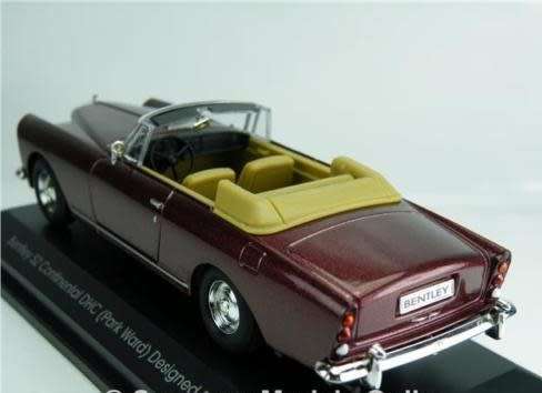 BENTLEY S2 CONTINENTAL DHC PARK WARD 1961 purple 1/43 RoadSignature NEW+boxed  #5014 instant wheels