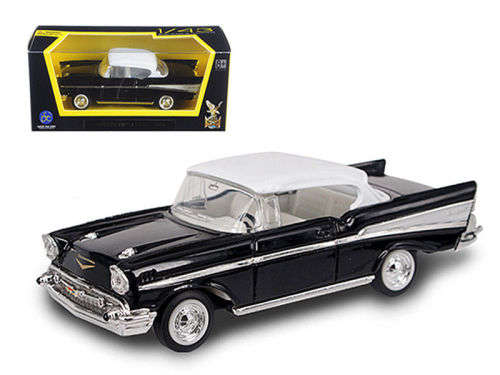 Chevrolet BelAir 1957 black+white 1/43 RoadSignature NEW+boxed  #5050 instant wheels