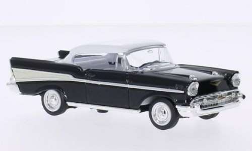 Chevrolet BelAir 1957 black+white 1/43 RoadSignature NEW+boxed  #5050 instant wheels