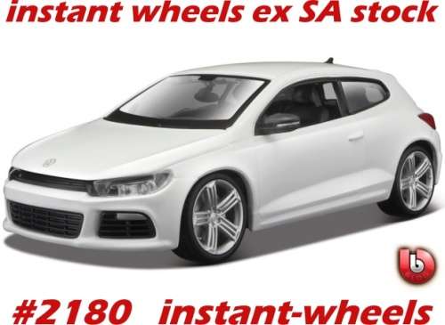 Volkswagen Scirocco III R 2009 white 1/24 NEW+boxed FREE delivery ex SA #2180 instant wheels