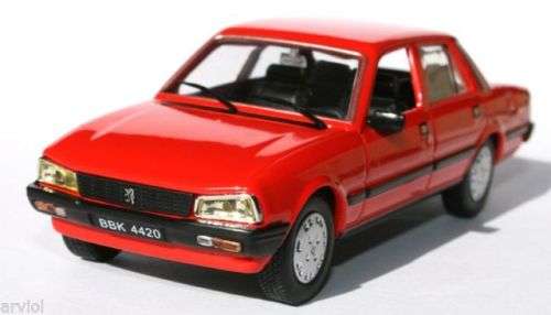 Peugeot 505 1984 red 1/43 IXO NEWinBlister #4585 instant wheels