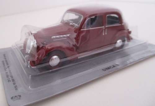 Simca 8 1947 maroon 1/43 IXO NEWinBlister #4678 instant wheels