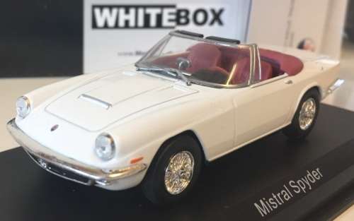 Maserati Mistral Spyder 1963 white 1/43 Whitebox NEW+boxed   #5029 instant wheels