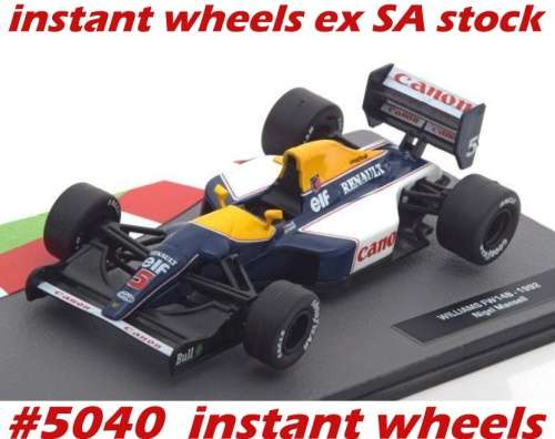 Williams FW14B F1 1992 1/43 IXO N.Mansell IXO NEW+boxed FREE delivery ex SA #5040 instant wheels