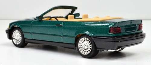 BMW 3-series cabriolet E36/2C 1992 green-met 1/43 Solido NEW+showcased  #5058 instant wheels