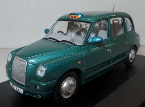 Austin TX4 London Taxi 2009 green 1/43 Oxford NEW+showcased  #5065 instant wheels