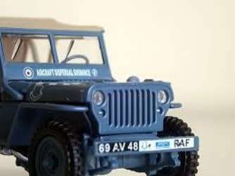 Willys Jeep MB RAF 1941 blue-green 1/43 NEW+showcased   #5066 instant wheels
