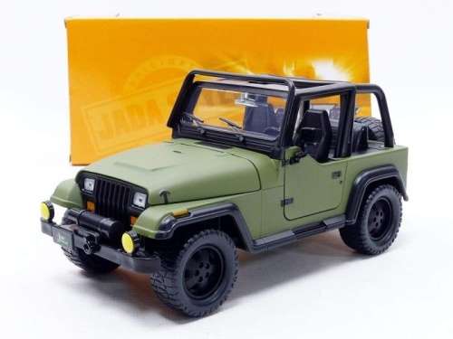 Jeep Wrangler 1992 (open) matte-green 1/24 Jada NEW+boxed  #2184 instant wheels