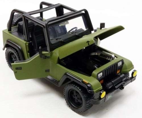 Jeep Wrangler 1992 (open) matte-green 1/24 Jada NEW+boxed  #2184 instant wheels