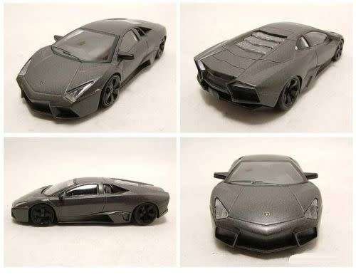 Lamborghini Reventon 2007 matte-black 1/43 LEO/IXO NEW+boxed   #5054 instant wheels
