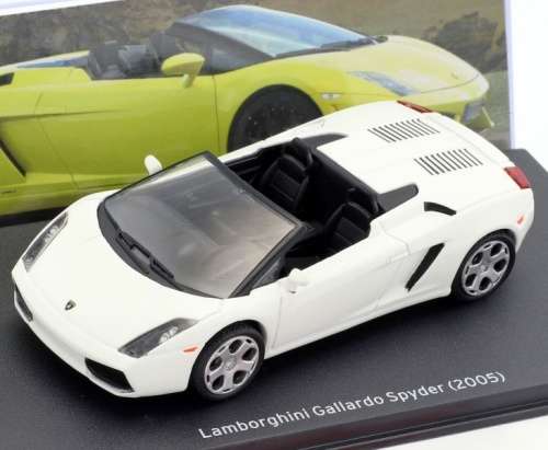Lamborghini Gallardo Spyder 2005 white 1/43 LEO/IXO NEW+boxed   #5056 instant wheels