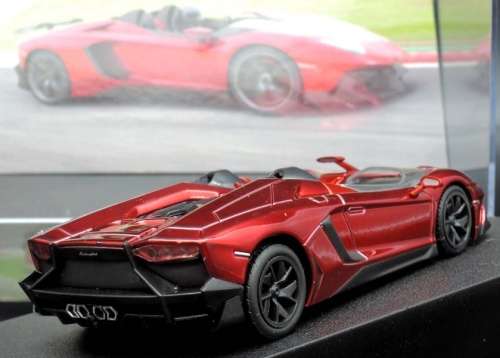 Lamborghini Aventador J 2012 red-met 1/43 LEO/IXO NEW+boxed  #5057 instant wheels