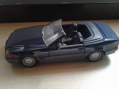 Mercedes-Benz 500SL op cabrio (R129) blue Gama 1/43 NEW+showcased  #5103 instant wheels