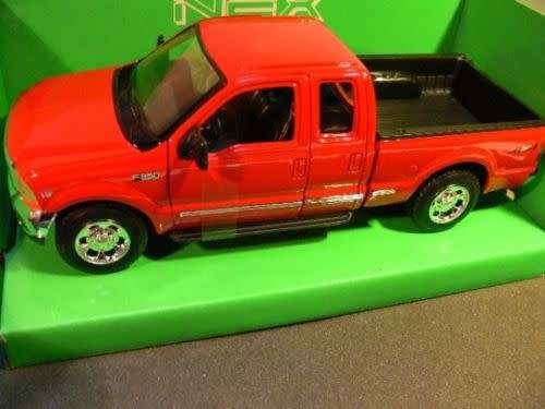 Ford F-350 XLT Super Duty Pick-up 2015 red 1/24 Welly NEW+boxed  #2182 instant wheels
