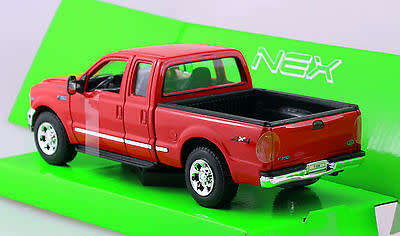 Ford F-350 XLT Super Duty Pick-up 2015 red 1/24 Welly NEW+boxed  #2182 instant wheels