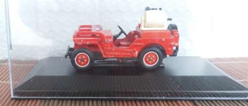 Willy`s Jeep (Fire Emergency) 1943 red 1/43 Solido NEW+showcased  #5088 instant wheels