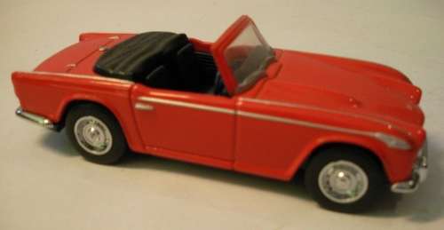 Triumph TR 4A convertible 1965 red 1/43 Dinky NEW+showcased  #5091 instant wheels