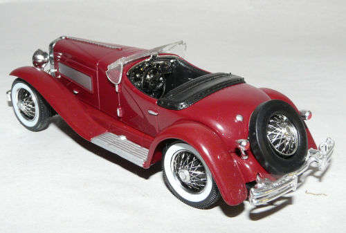 Duesenberg J Spider 1935 maroon 1/43 IXO NEW+showcased  #5111 instant wheels