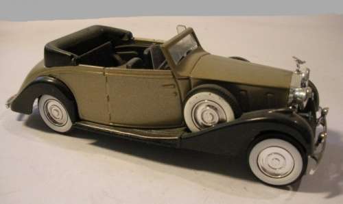 Rolls Royce Phantom III convertible 1939 gold 1/43 Solido NEW+showcased #5114 instant wheels