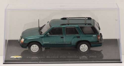 Chevrolet Blazer 2 2002 green-met 1/43 IXO NEW+boxed  #5131 instant wheels