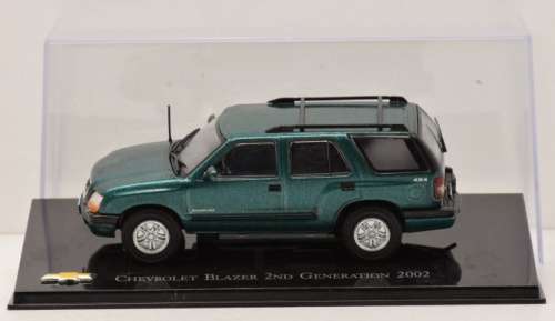Chevrolet Blazer 2 2002 green-met 1/43 IXO NEW+boxed  #5131 instant wheels