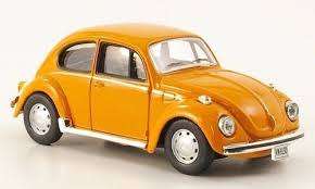 Volkswagen Beetle 1303 1973 orange 1/43 Cararama NEW+boxed  #5134 instant wheels